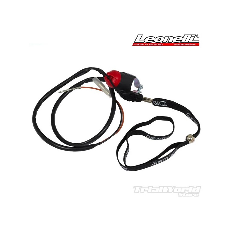 Kill button engine with magnetic lanyard Leonelli Black