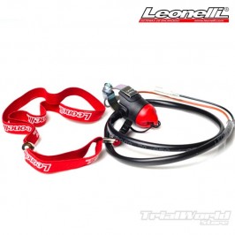 Kill button engine with magnetic lanyard Leonelli Red