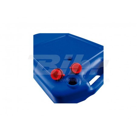 Oil drain tank for trial bikes