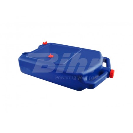 Oil drain tank for trial bikes