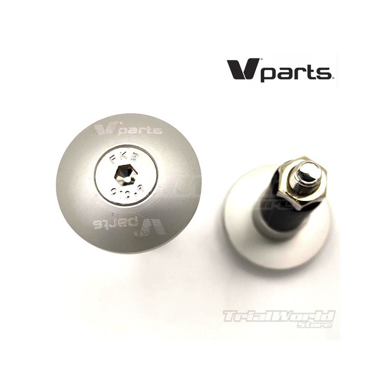 V-Parts trial bike gray handlebar stops