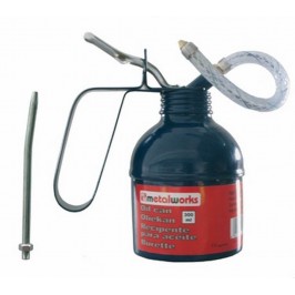 Brass oilcan 500ml with flexible hose