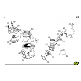 O-ring for Vertigo de Trial cylinder head 2