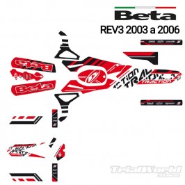 Sticker kit Beta REV 2003 to 2006 Blackbird