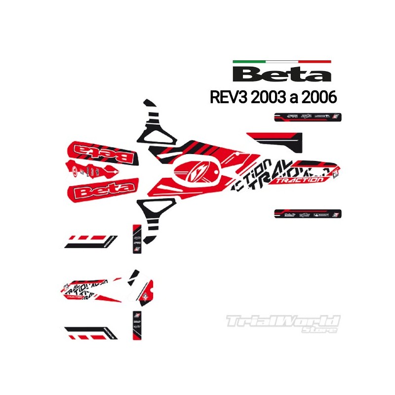 Sticker kit Beta REV3 2003 - 2006