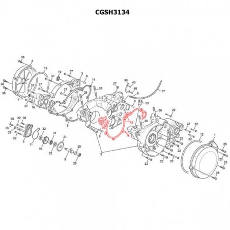 Joint de carter central Sherco ST et Scorpa