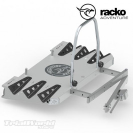 Racko Adventure trailer for trial motorbikes and bicycles circular opening