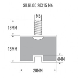 Blocco silenziatore serbatoio carburante TRRS 2