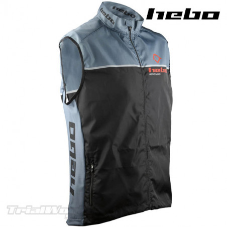 Chaleco Trial Hebo Line negro-gris