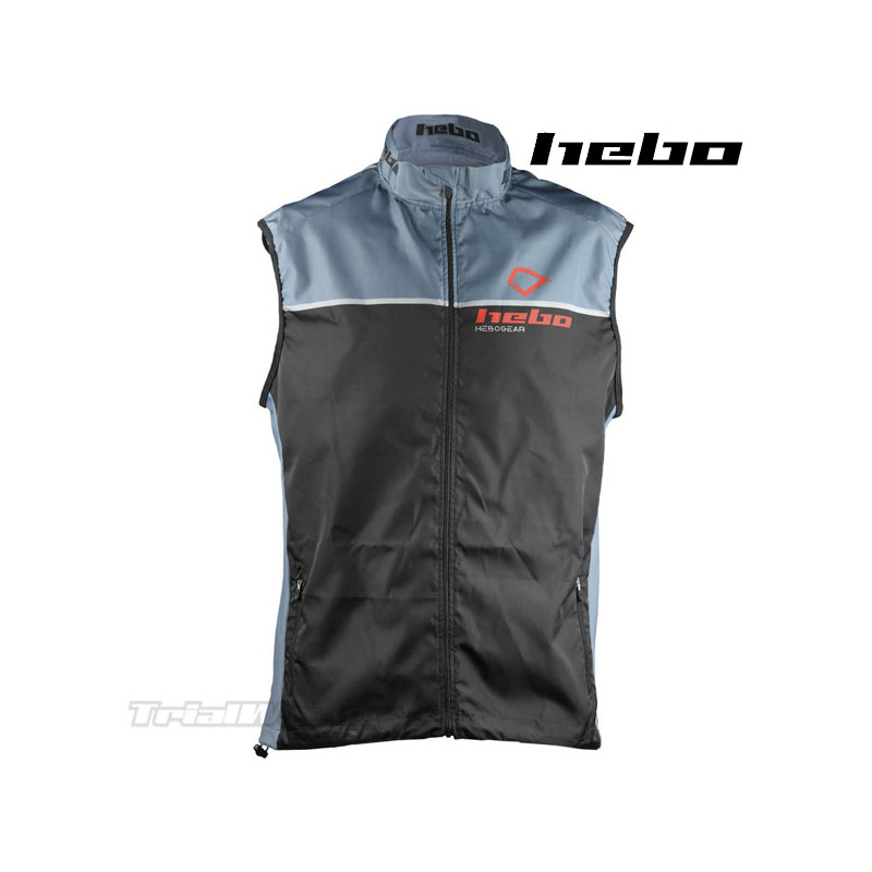 Chaleco Trial Hebo Line negro-gris