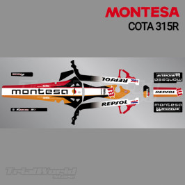 Kit d'autocollants Montesa Cota 315R Repsol Edition