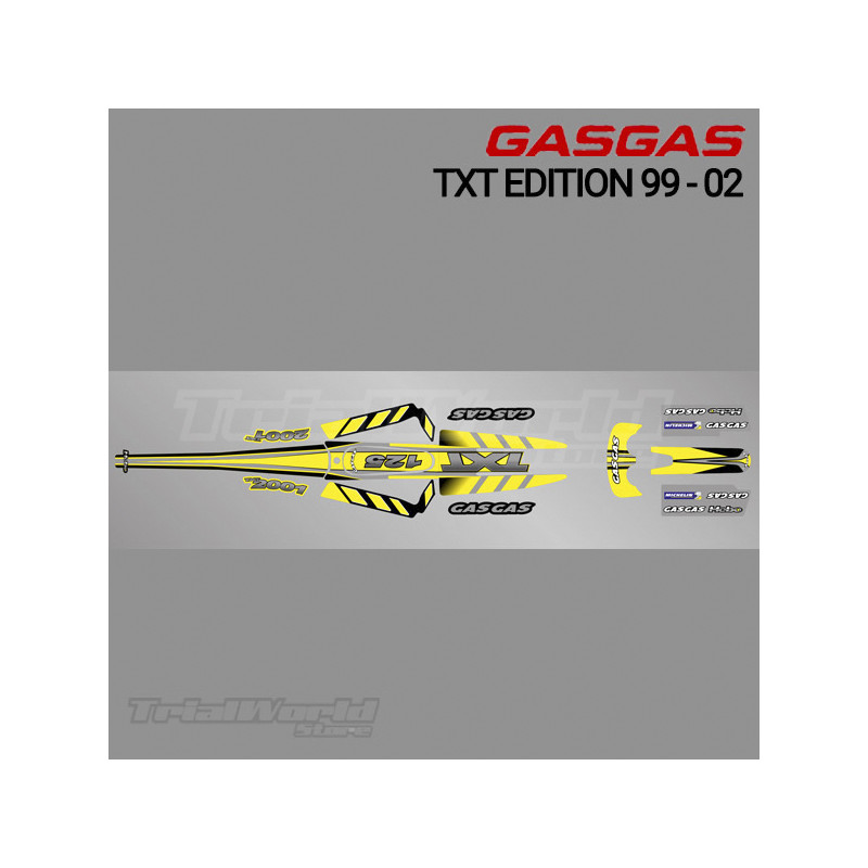 Stickers kit GasGas TXT Edition 1999 - 2003