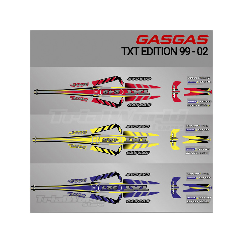 Stickers kit GasGas TXT Edition 1999 - 2003