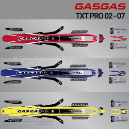 Kit d'autocollants GasGas TXT PRO 2002 à 2007
