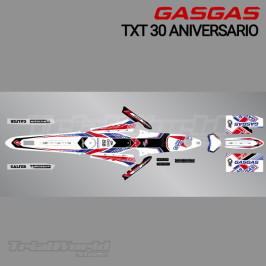 Kit d'autocollants GasGas TXT 30e anniversaire