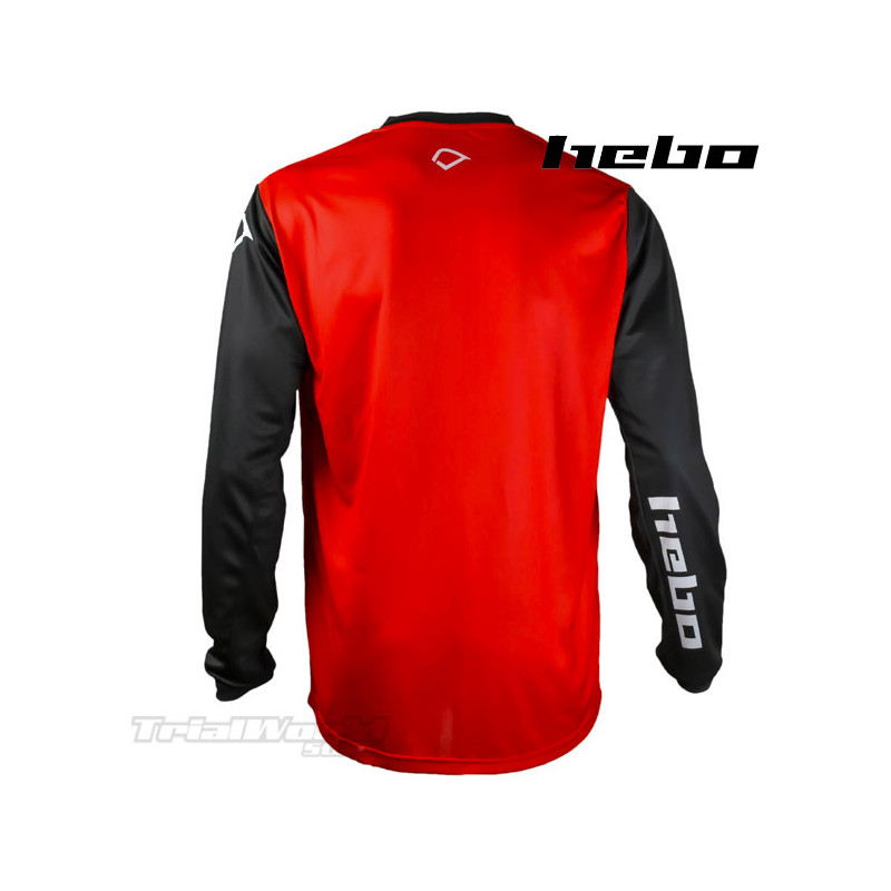 Jersey Hebo Tech 10 Trial Red | Offers in Hebo offroad apparel