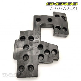 Gummimotorplatte Sherco und Scorpa