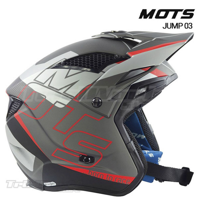 Helmet MOTS Jump UP03 GREY | Offers in trials helmets Mots