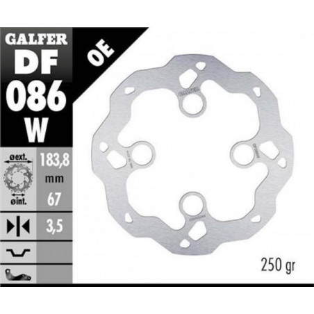 Disque de frein avant trialGALFER Montesa Cota 4RT