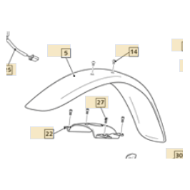 Front fender Scorpa SR 2