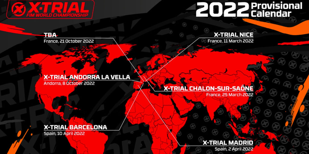 calendario campeonato mundo xtrial 2022